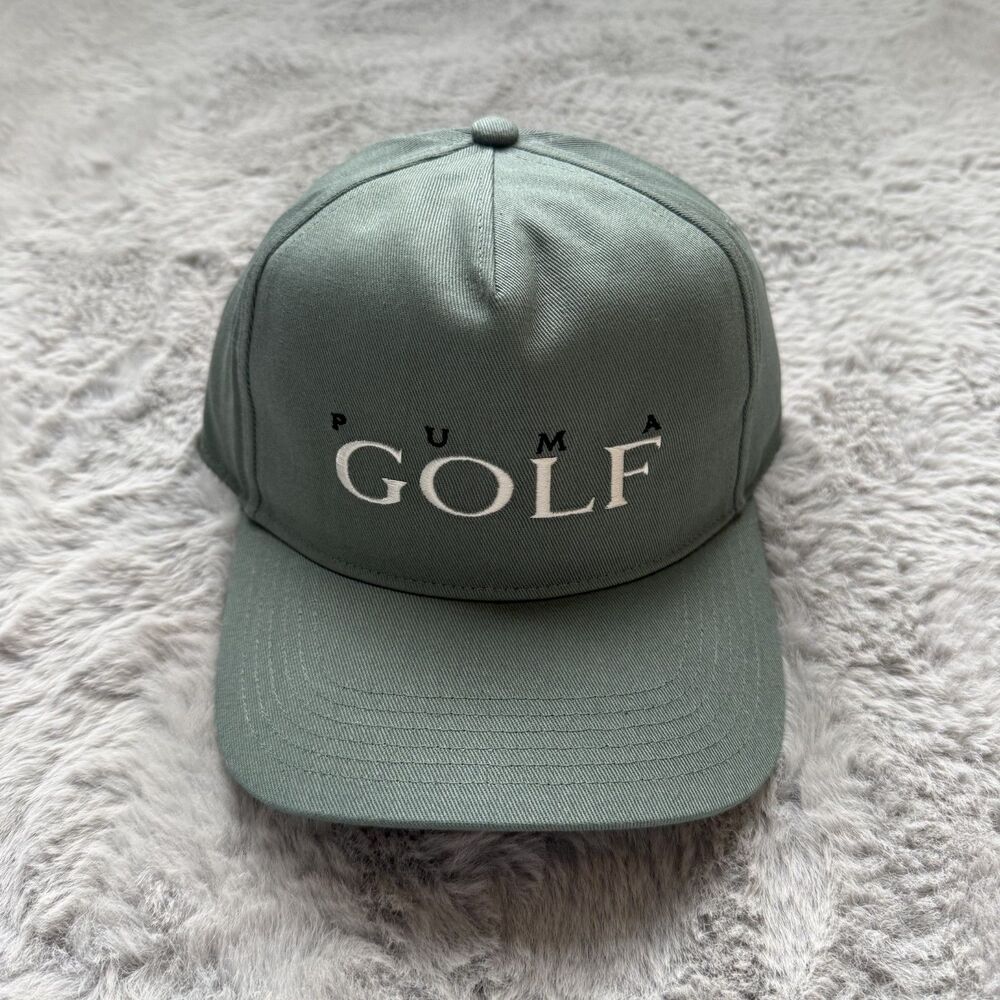 NWT PUMA GOLF HOBE CAP EMBROIDERED SNAPBACK GRAY